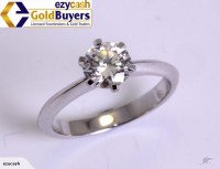 Brand New 18ct  White Gold 1.04ct Diamond Solitaire Ring